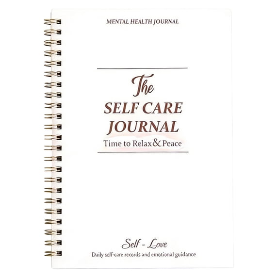 Garloy The Self Care Journal Personal Smooth Writing Guide A Simple Daily Reflection Book Wellness Journal Notebook for Gratitude Positivity Meditation Personal Growth 1 Pack White 8.3x5.8 Inch