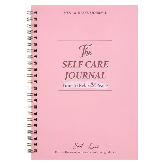 Garloy The Self Care Journal Personal Smooth Writing Guide A Simple Daily Reflection Book Wellness Journal Notebook for Gratitude Positivity Meditation Personal Growth 1 Pack Pink 8.3x5.8 Inch
