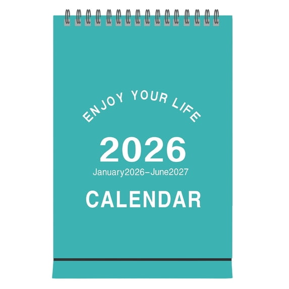 Garloy Small Desk Calendar for Home Office January 2026 to June 2027 Desk Pad Calendar Aesthetic Calendar 2026 Flip Desk Calendar Desk Calendar 2026-2027 List Calendar 2026 1 Pack 6.1"x3.9"