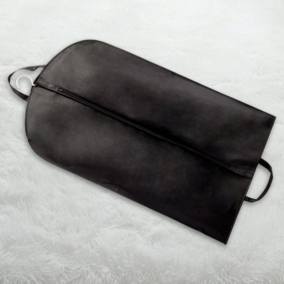 Garment Bag 60x100cm Non Woven Foldable Suit Cover Closet Storage with Handles Zipper Breathable Durable for Travel Suits Dresses Skirts Sweater Black Blue Gray