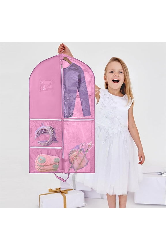 Garment Bag for Dance Costumes, 39 inch Dance Garment Bags for Dancers Hanging Clothes Travel Storage,Kids Dance Recital Bags for Competition,Dance Recital Gifts for Girls