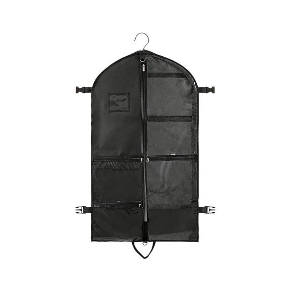 Garment Bag for Dance Costumes, Hanging Clothes Storage Bag with Multi Pockets, Girls Dance Recital Bags for Competition (Black)