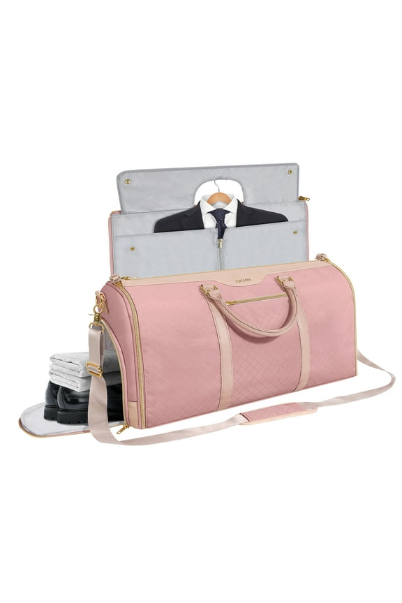 Garment Bag for Travel, Carry On Garment bag, Convertible Duffel Bag with Shoe Compartment, Perfect for Business Trips and Weekend Getaways