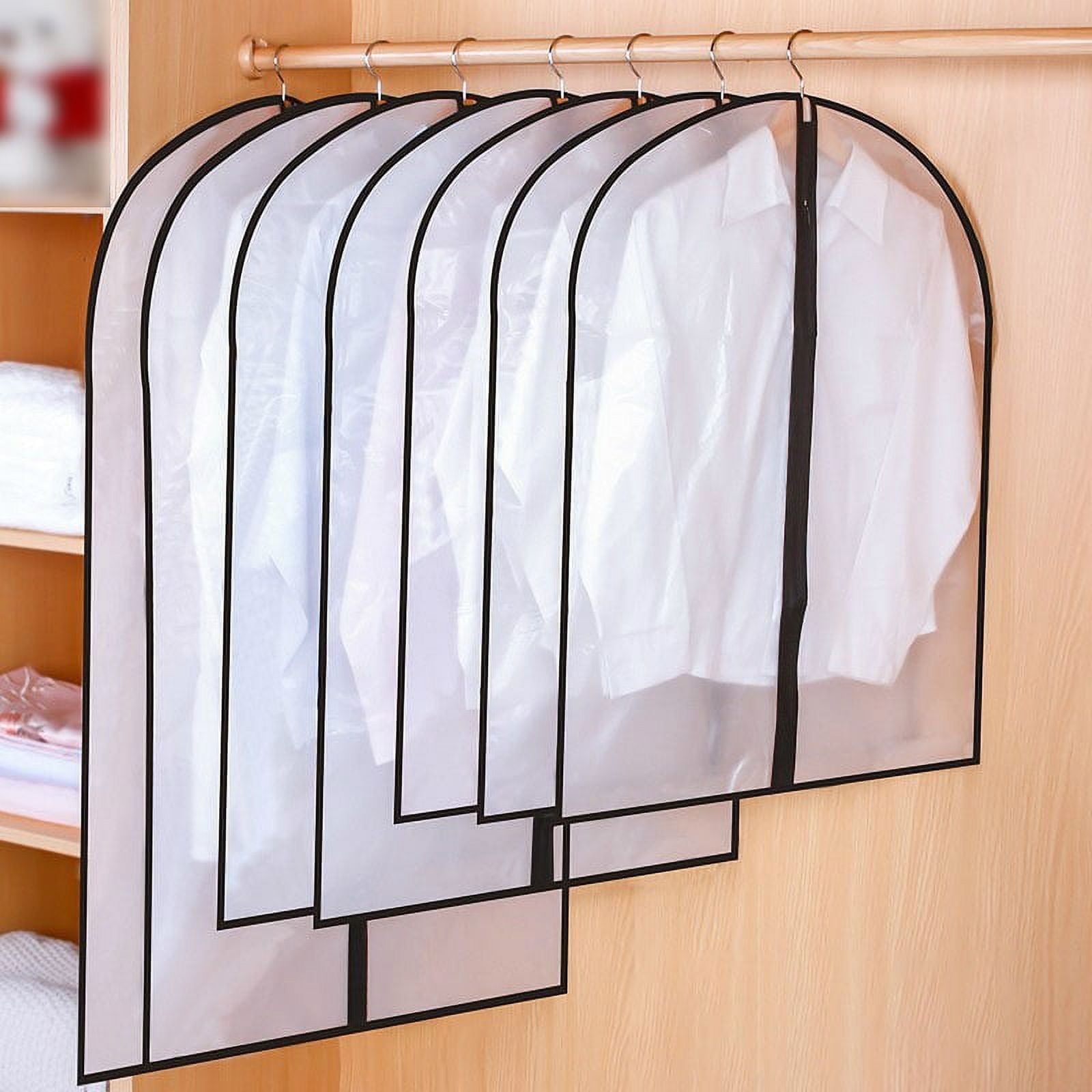 Garment Bags Dress Bag with Zipper for Long Dresses Suit, Coat Closet Clothes Storage,10PCS