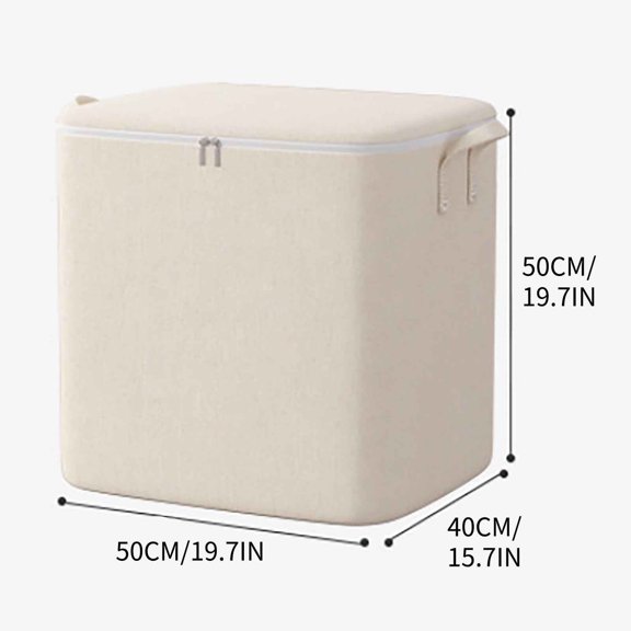 Storage Bag with Large Capacity Zipper Closure Ningbo Dustproof Cotton and Linen Handle Bedroom Quilt Clothing and Packaging with Large Capacity Zipper Closure Ningbo Dustproof Cot