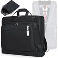 thumbnail image 1 of Garment Bags for Travel Carry  Garment Bag for  Clothes, Suit Bag for Business Trips with Shoes bag &  Strap,  Foldable Suit Luggage Bag for Men Women, Black, 1 of 6