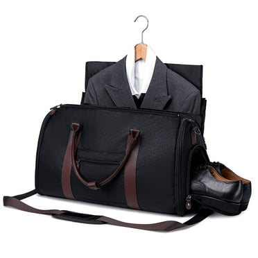 2-in-1 Convertible Garment Duffel Bag - Hanging Suit Carrier With Laptop Compartment, Carry-On Travel Bag For Men & Women