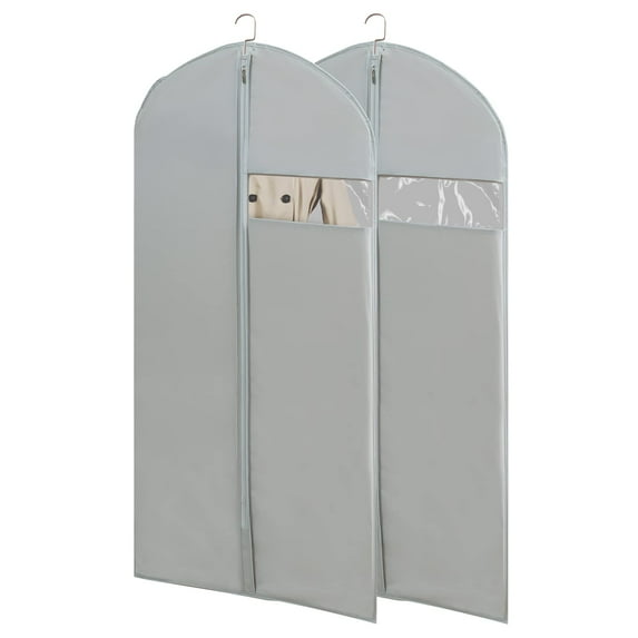 Garment Bags for Travel, 50'' Garment Bags for Hanging Clothes, Suit bag (Set of 2, 23.3'' X 50'')