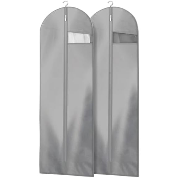 Garment Bags for Travel and Closet Storage with Zipper, 65'' Long Dress Bag for Gowns Long