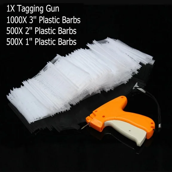 Garment Clothing Price Label Tagging Tag Tagger Gun With 2000 Barbs 1 Needle