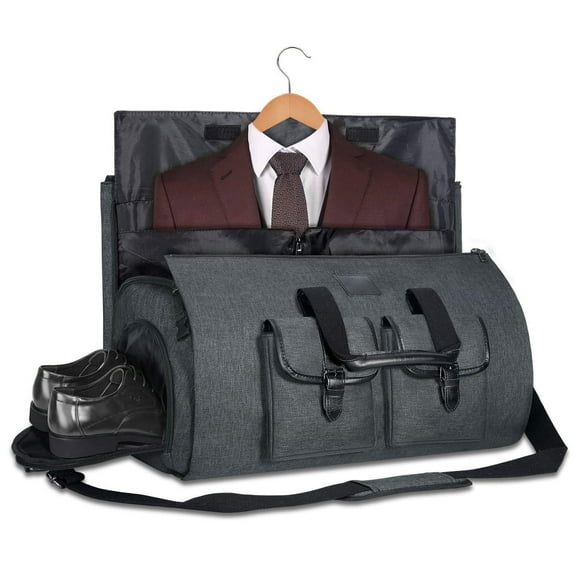 Oenbopo Garment Duffel Bag,45L Suit Bag Garment Bag with Shoe Compartment for Business Trips,Multifunctional Travel Bags for Women and Men