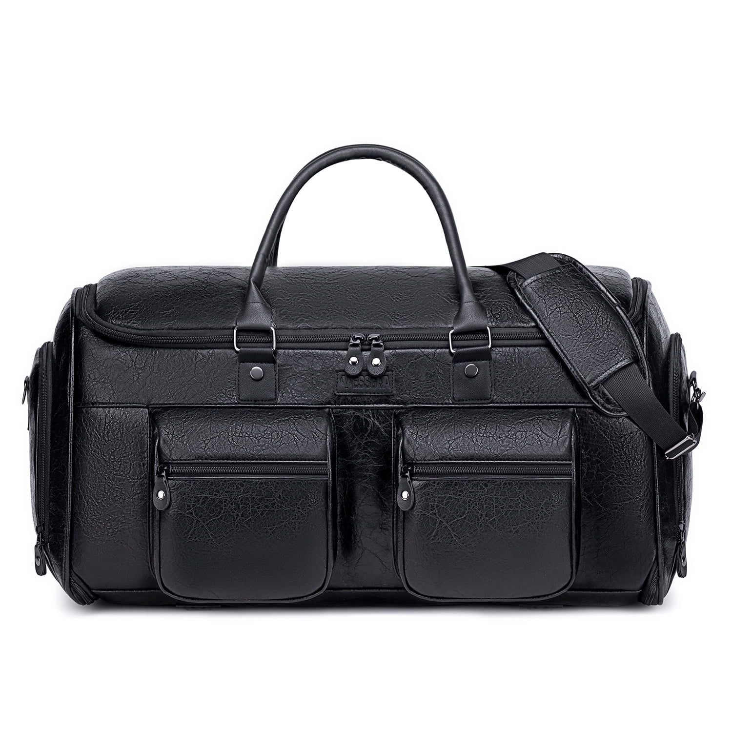 GLIART Sac Voyage Convertible 2-en-1 - Sac De Transport Housse à Vêtements Duffle - Pratique Pour Voyage D'affaires Et Week-end (Noir)