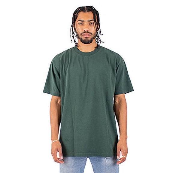 Garment-Dyed Crewneck T-Shirt - MOSS - S