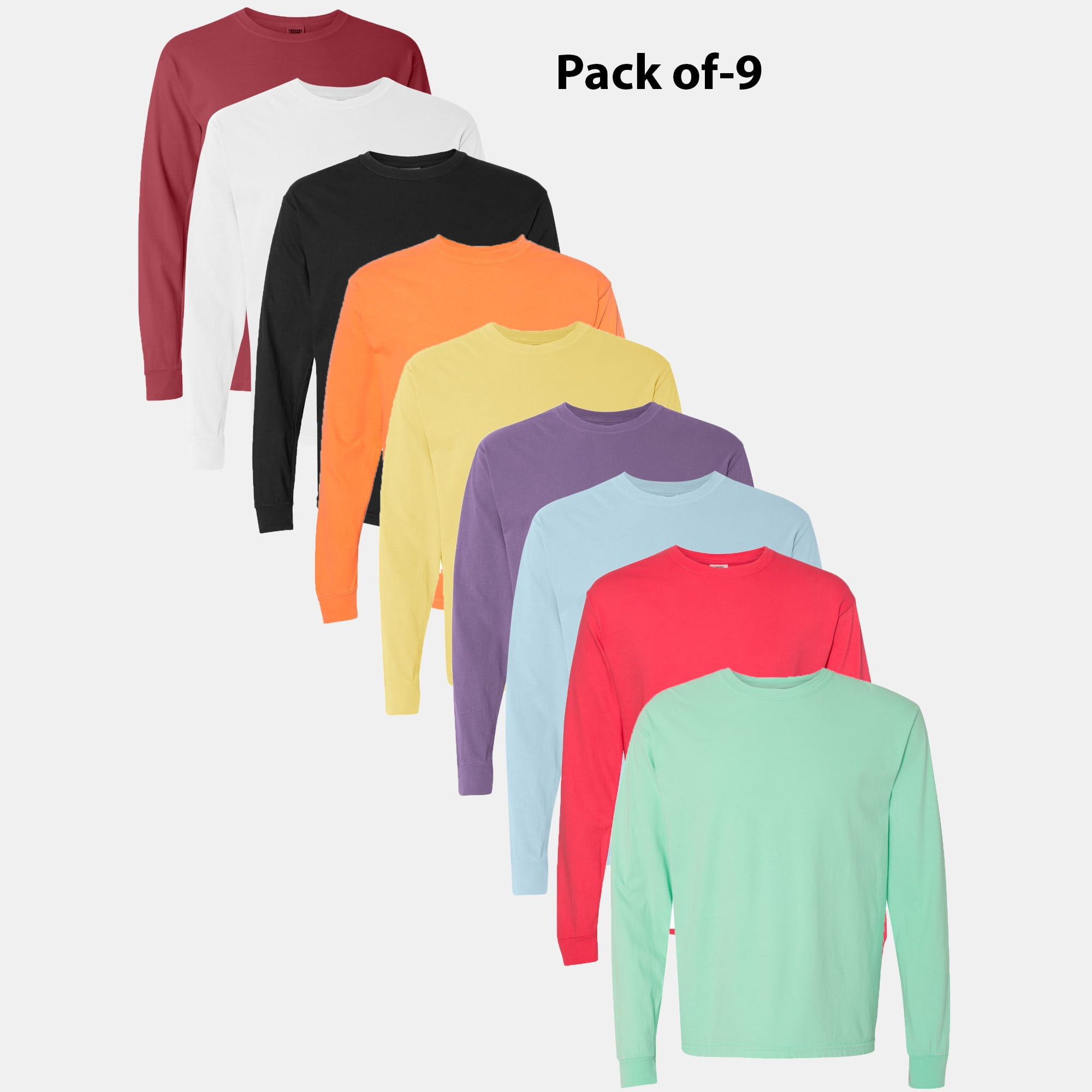 Garment-Dyed Heavyweight Long Sleeve T-Shirt of Comfort Colors