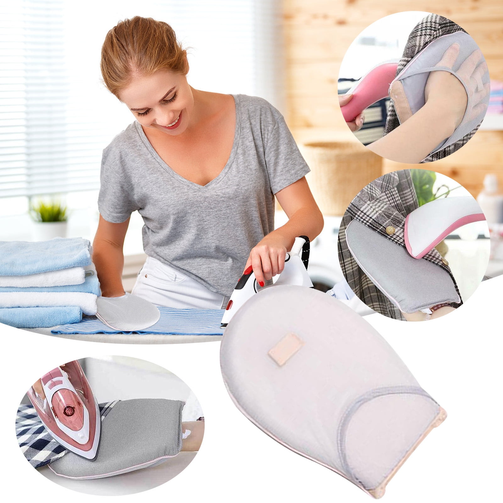 Garment Ironing Glove | Heat Resistant Steam Mitt for Clothes Pressing | Thick Sponge Insulation | Mesh Ventilation | Fits 14x22cm | Travel Handy Garment Accessory | Fits Most Steam Irons - Walmart.com