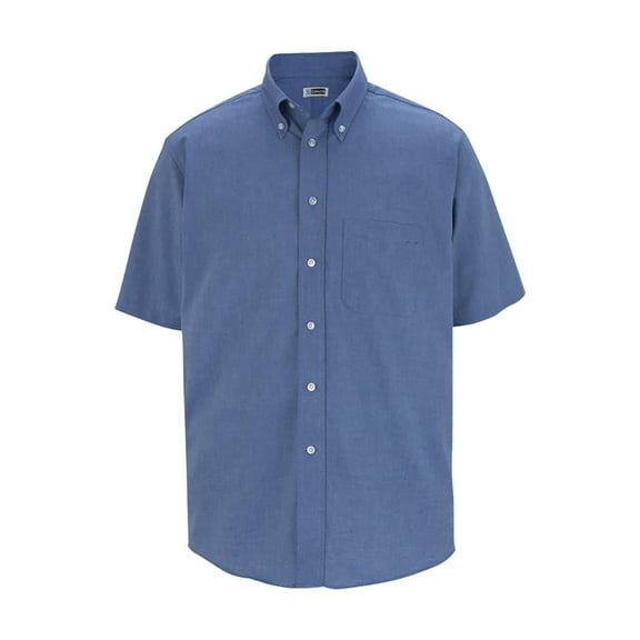 Garment Men's Wrinkle Resistant Oxford Short Sleeve Shirt