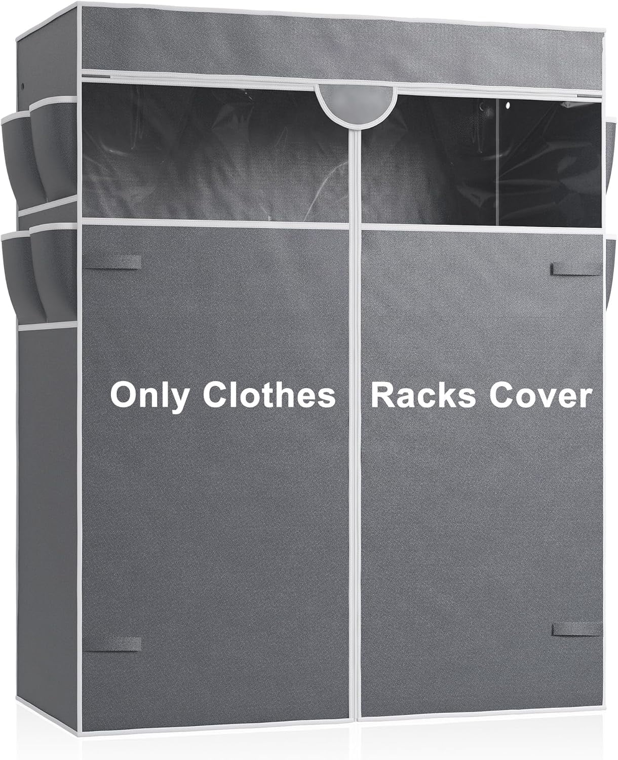 Garment Rack Cover Only Fabric Clothes Rack Cover with Zipper Clothing ...