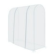 thumbnail image 1 of Garment Rack Cover Transparent PEVA Rail Rack Cover Clear Zip Clothing Dustproof Waterproof Bag Apparel Storage Display, 1 of 9