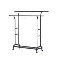thumbnail image 1 of Garment Rack§clothing Rack§double Rods Clothes Rack§heavy Duty Clothes Rack§rolling Garment Rack§garment Rack With Extendable Rods Garment Rack Black Height Adjustable Heavy, 1 of 6