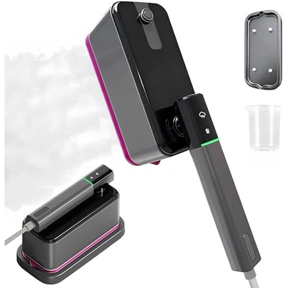 2-in-1 Steamer & Iron for Clothes, Fast Heat-Up, Large Ceramic Heat Panel, Quick Wrinkle Removal, Lcd Display, Powerful Wrinkle Remover For Home, Office$$Home Decor, Kitchen, & Other