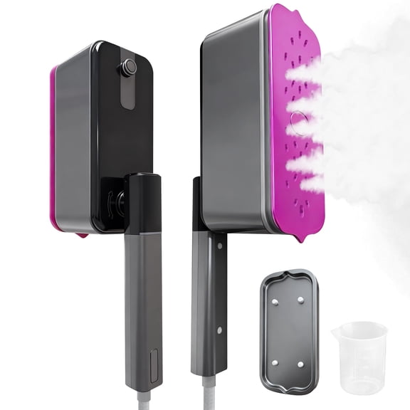 Garment Steamer For Clothes, 125ml Water Tank, 30s Fast Heat-Up, 180 Swivel Handle, 110v With Lcd Display, Powerful Wrinkle Remover For Home, Office