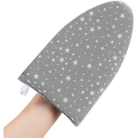 Garment Steamer Ironing Gloves Anti Steam Glove Heat Resistant Garment Steamer Mitt, Garment Steam Accessories for Clothes，White Star