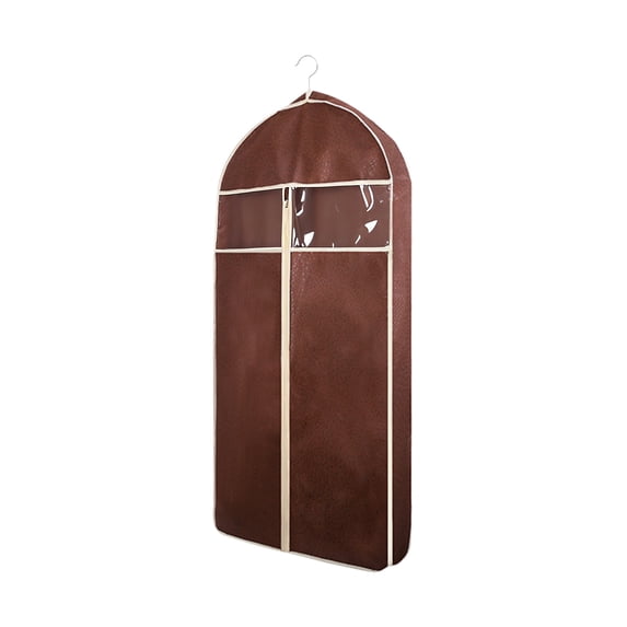 Garment Storage Bag With Transparent View Window, Waterproof Hanging Clothes Protector For Wardrobe And Travel, Suit Cover Bag With Zipper For Coat And Jacket Organization
