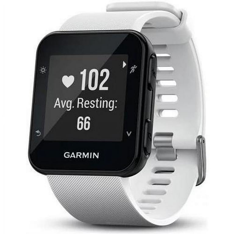 Garmin forerunner 35 gps running 2024 watch white
