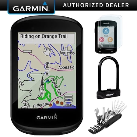 Garmin 010-02061-00 Edge 830 GPS Cycling Computer Bundle with Tempered Glass Screen Protector, Heavy Duty Combination U-Lock and 16-in-1 Multi-Function Bike Tool Kit| Official Garmin USA Dealer