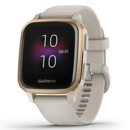 Garmin USA - Venu Sq Music Edition GPS Smartwatch 33mm Fiber-Reinforced Polymer - Light Sand
