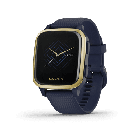 Garmin USA - Venu Sq Music Edition GPS Smartwatch 33mm Fiber-Reinforced Polymer - Navy