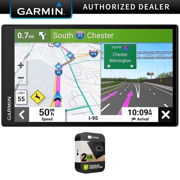 Garmin 010-02469-00 DriveSmart 66 6" Car GPS Navigator Bundle with 2 Year Extended Accidental Repair Plan| Official Garmin USA Dealer