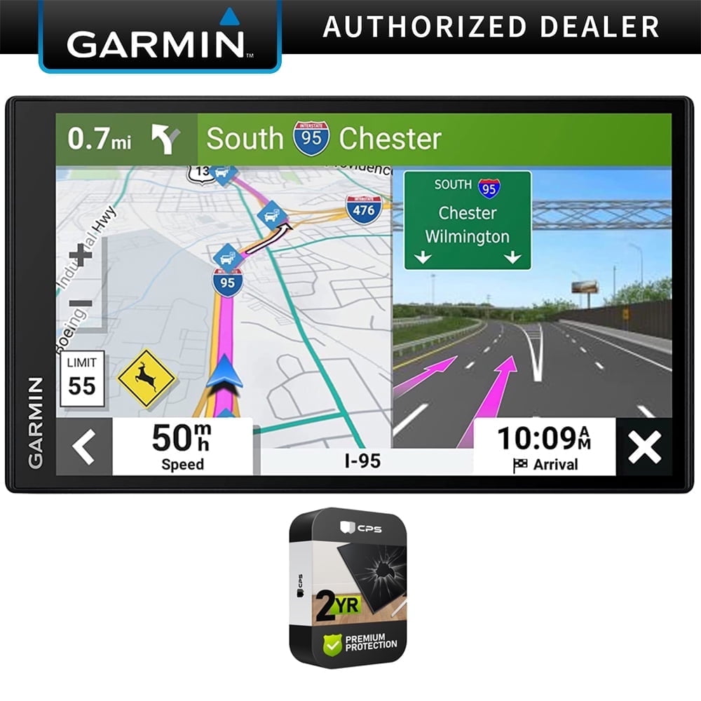 Garmin 010-02471-00 Drive Smart Car GPS Navigator Bundle with 2 Year Extended Accidental Repair Plan| Official Garmin USA Dealer
