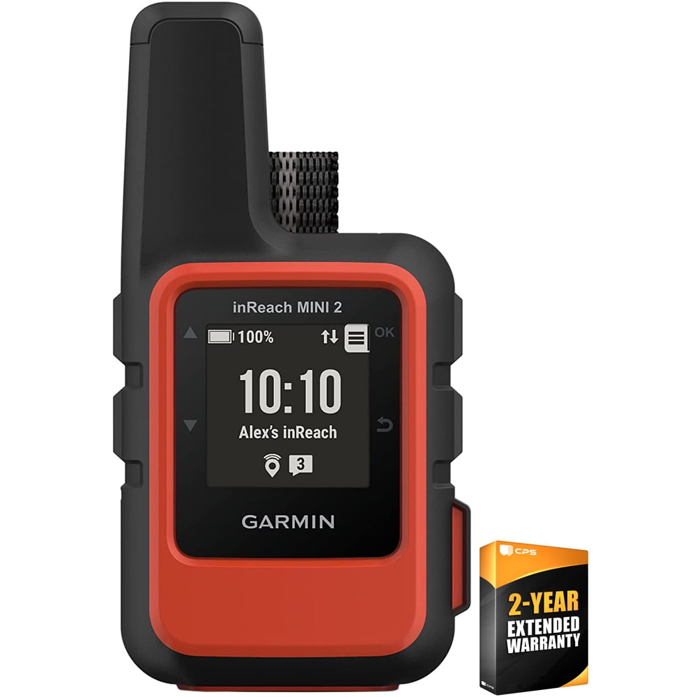 Garmin 010-02602-00 inReach Mini 2 Portable Satellite Communicator/GPS Navigator, Flame Red with 2