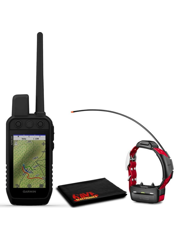 Garmin 010-02616-50 Alpha 200 Handheld Bundle with Garmin TT15X GPS Collar and 6Ave Cleaning Cloth