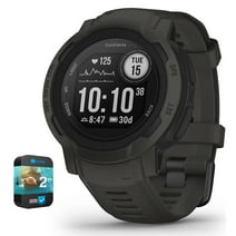 Garmin 010-02626-10 Instinct 2 GPS Smartwatch/Fitness Tracker Graphite Bundle with 2 Year Premium Protection Plan
