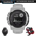 thumbnail image 1 of Garmin 010-02627-11 Instinct 2 Solar 45mm GPS Smartwatch, Mist Gray Bundle with Deco Essentials 2x Tactical Emergency Paracord Multipurpose Bracelet, 2x Screen Protector| Official Garmin USA Dealer, 1 of 11