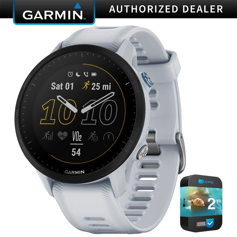 Garmin by Forerunner Men's 22mm Solar GPS Golf Watch Whitestone