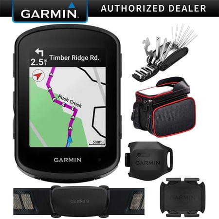 Garmin 010-02694-10 Edge 540, Compact GPS Cycling Computer with Sensor Bundle with Deco Gear 16-in-1 Bike Mechanic Repair Tool, Deco Essentials Bike Frame Cell Phone Mount| Official Garmin USA Dealer
