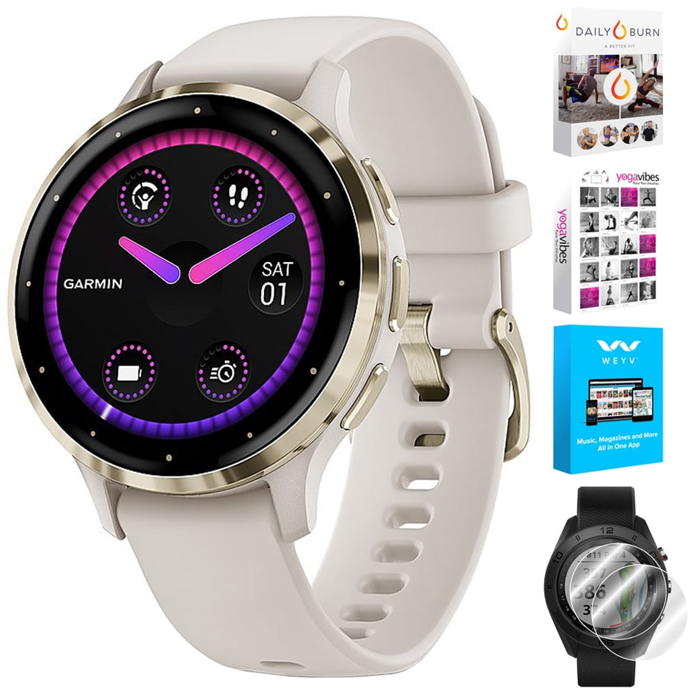 010-02785-04  Garmin Venu 3S Smartwatch Ivoire