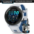 thumbnail image 1 of Garmin 010-02810-01 Forerunner 265 GPS Smartwatch Whitestone/Tidal Blue | Official USA Partner Model | Bundle with 2 YR CPS Enhanced Protection Pack, 1 of 10