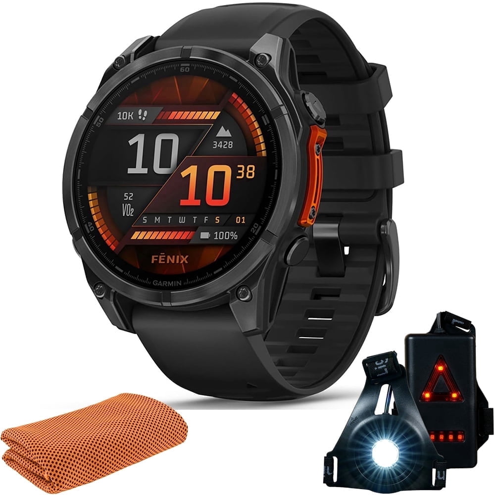 Garmin 010-02904-00 Fenix 8 47 mm AMOLED Slate Gray with Black