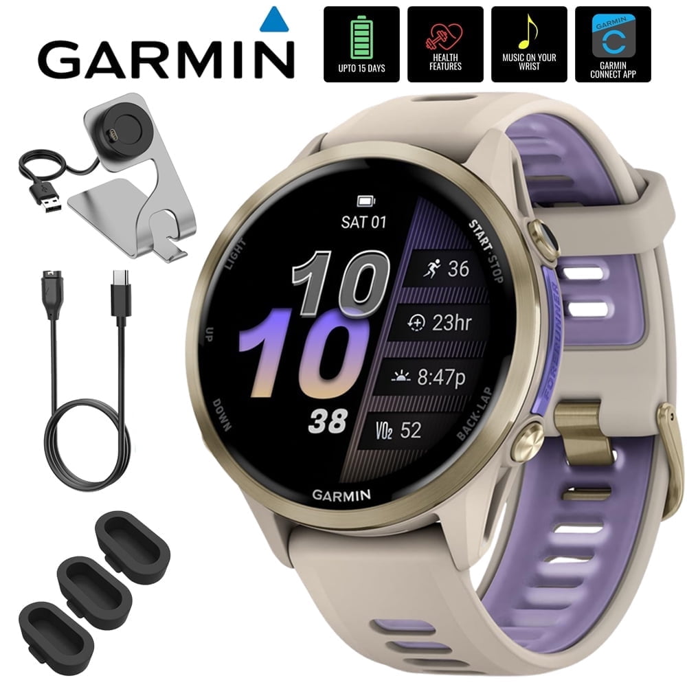 Garmin 010-02969-02 Forerunner 970 GPS Smartwatch, Titanium and Gray ...