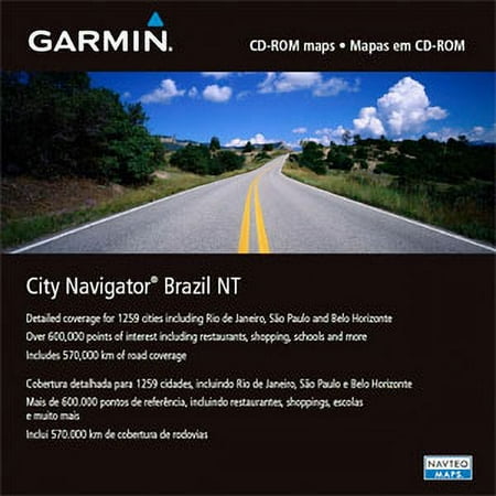 MapSource City Select Brazil NT - Maps - for Dakota 20; eTrex Legend Cx, Vista Cx; GPSMAP 60, 76; iQue 3000; Oregon 200; StreetPilot i5