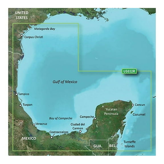 Garmin 010-C0733-00 Bluechart g2 vision VUS032R Southern Gulf of Mexico New