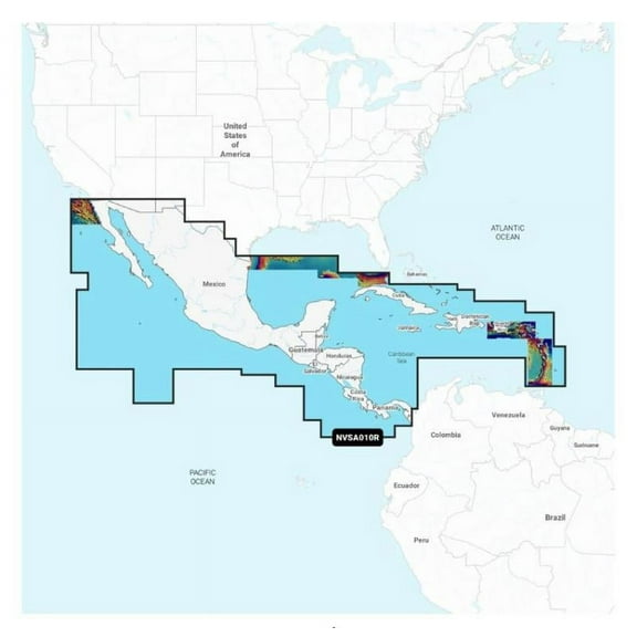 Garmin Navionics Vision+ NVSA010R Central America & Caribbean