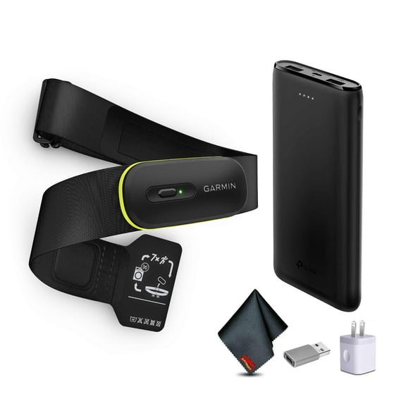 Garmin Access 600 Fitness Monitor XS-S, Space Gray Bundle