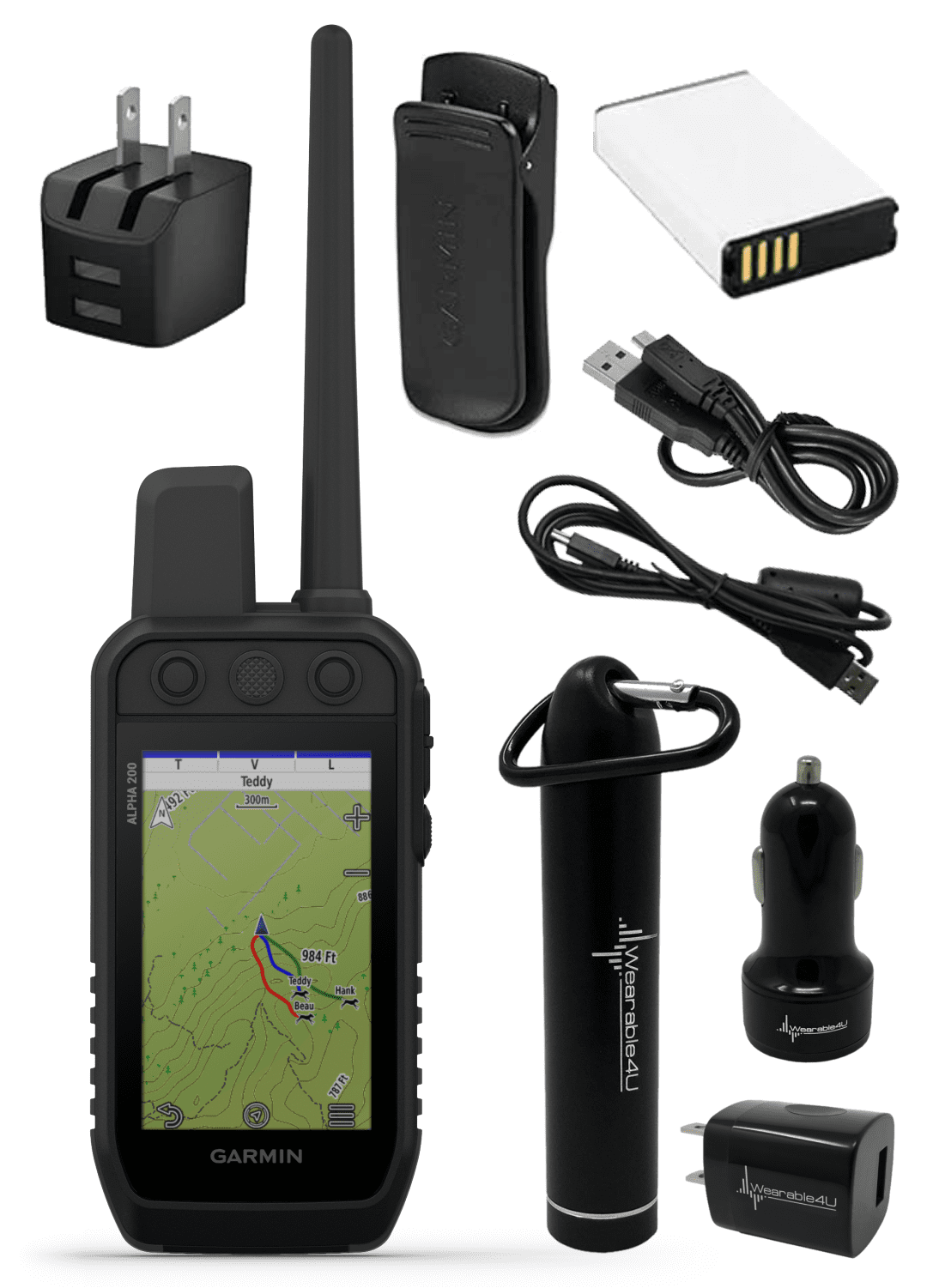 Garmin Alpha 200 Handheld, Tracking and Training for Your Dogs, Sun
