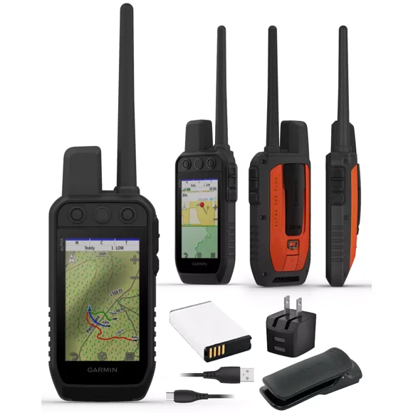 Garmin Alpha 200 Plus Dog Tracking and Training Handheld GPS, 3.5” Touchscreen, Track and Train Up to 20 Dogs from 9 Miles