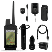 Garmin Alpha 200i Dog Tracking Handheld, Utilizes inReach Technology with Wearable4U Power Pack Bundle